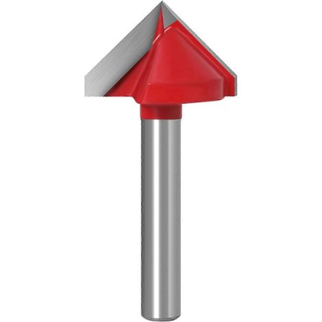 Fraise à rainurer en V 90° de qualité supérieure, outil de rainurage haute précision de 6 mm pour chanfreinage (1/5)