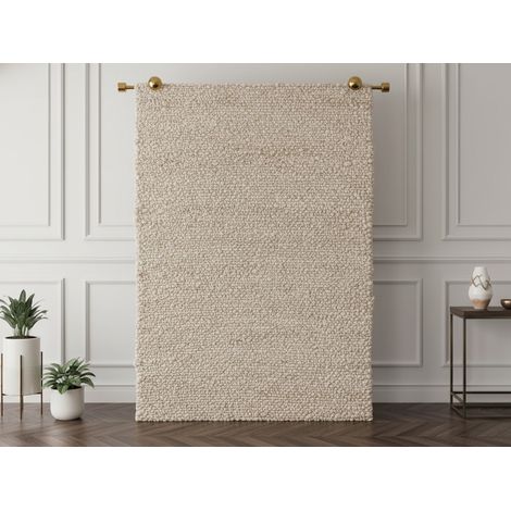BOBOCHIC - Tapis OSCAR bouclette chiné 200x290 Beige (1/5)