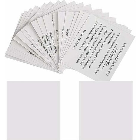 ZVD Lot de 50 Patchs de Réparation 5,5 x 6,5 cm Rustine de Réparation pour Piscines, Matelas, Bouées, Spas Gonflables,
