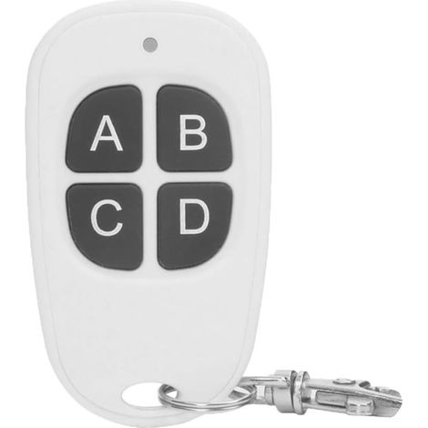 Télécommande RF 433 MHz à 4 Boutons, Émetteur Sans Fil pour Récepteurs, Portée 30-50 m, pour Porte de Garage, Rideau Électrique, Serrure et Pompe à Eau, 1 Pièce (1/5)