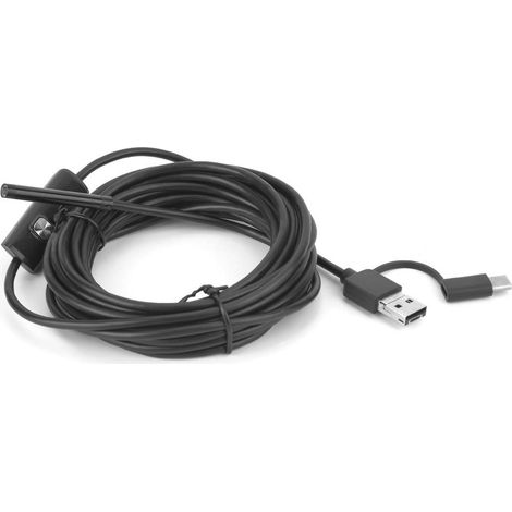Endoscope USB 3 en 1 Y102, objectif 5,5 mm, 6 LED, câble de 5 m, étanche IP67, caméra d'inspection endoscopique (1/5)