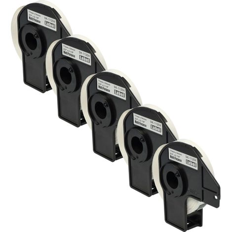 vhbw 5x Label Roll with Holder 17mm x 54mm (400 Label) Replacement for Brother DK-11204 for Label Maker (1/5)