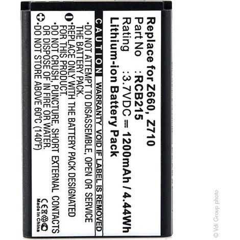 NX - Batterie téléphone, smartphone, GSM pour Doro / Media-Tech 3.7V 1200mAh - H15132LI