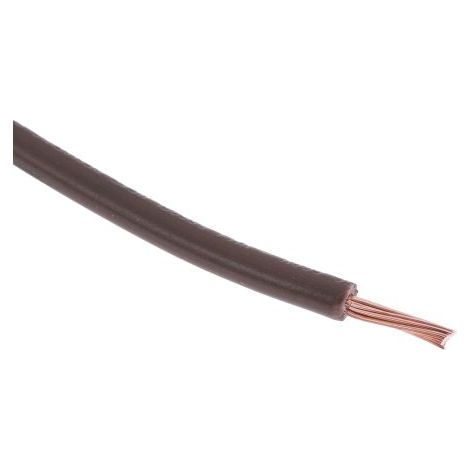 Hook Up Wire RS PRO, 1,5 mm², Marron, 16 AWG, 100m ( Prix pour Bobine de 100 Mètres )