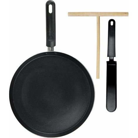 PADELLA PER CREPES C/UTENSILI - 28 CM