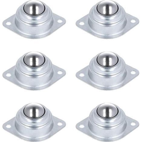 Transfert à Billes Roulettes,6 Pièces Roulettes de Transfert Billes à Rouleaux Meubles Fer avec Boules pour Transmission Fauteuil Roulant Systèmes alimentation Machines de Traitement. (1/5)