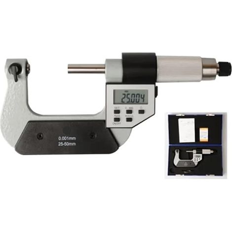 Micromètre Micromètres À Filetage Numérique De Marque Xibei 0-25 Mm 25-50 Mm 50-75 Mm 75-100 Mm Avec Double Force De Mesure(25-50mm) (1/5)