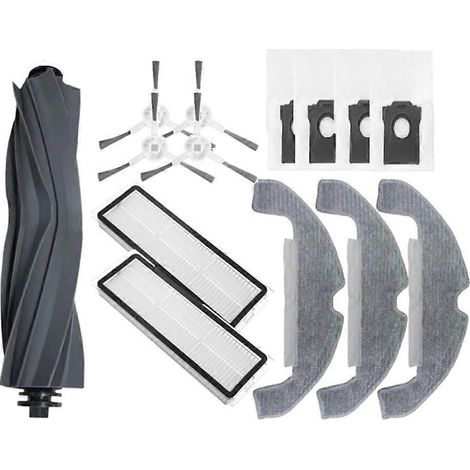 14 accessoires pour aspirateur Dreame D10 Plus Gen 2 : brosse principale, filtres, sac à poussière. (1/4)