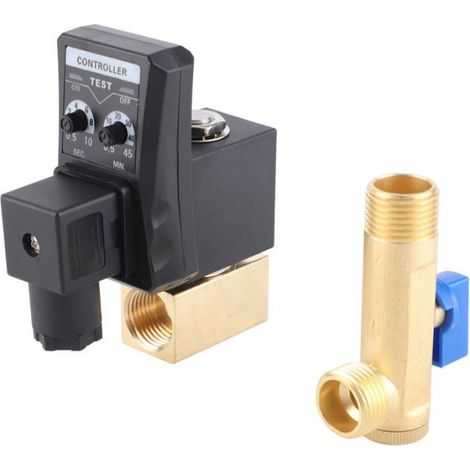 Vanne de vidange automatique G1 / 2 DN15 Vanne de vidange électronique automatique pour le electronique pour 230 V (1/4)