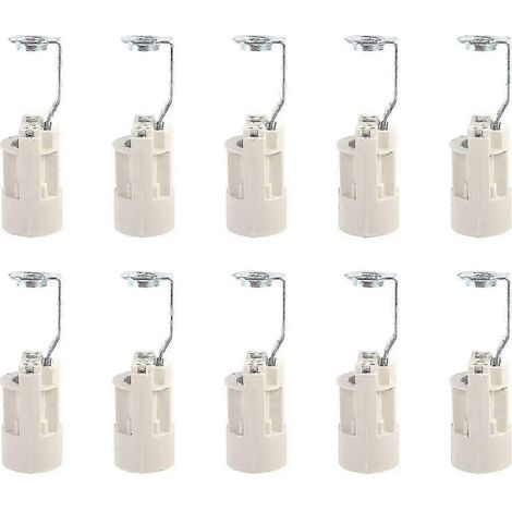 Adaptateurs de douilles E14 réglables avec culot E14, compatibles avec les lampes de marque appropriée, lot de 10. (1/5)