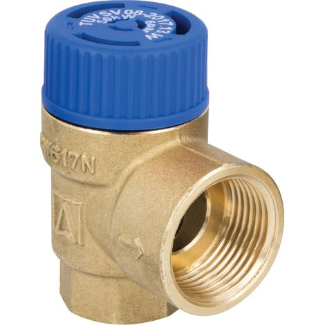 Valvola di sicurezza MSW 3/4'x 1 pollice' 8 bar per impianti di acqua calda sanitaria (1/2)