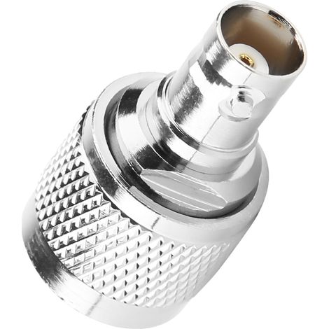 Adaptateur coaxial RF (2 pièces) de type N mâle vers BNC femelle, convertisseur de test (1/5)
