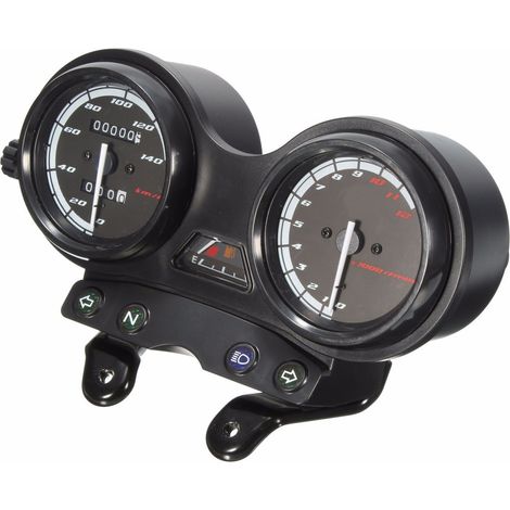 Compteur Moto - Tachymètre Odomètre Speedomètre pour Yamaha YBR125 - 240 x 165 mm - Noir - 1 Pièce (1/5)