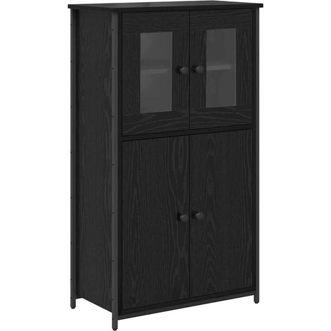 Maison Exclusive - Alacena Roble Negro 62 x 32 x 106,5 cm Madera