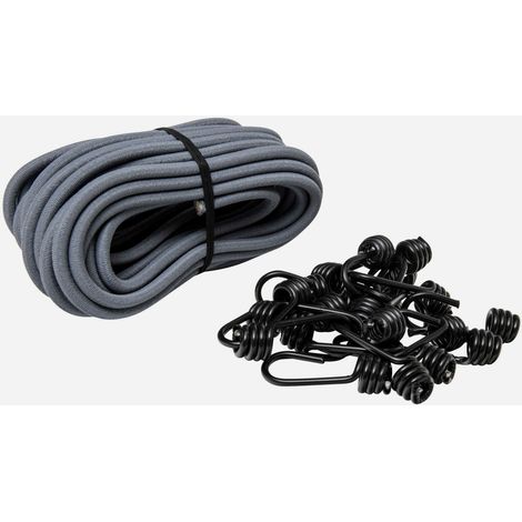 Lot de rouleau tendeur 10 m,  Ø 8 mm  avec 20 crochets WERKA PRO