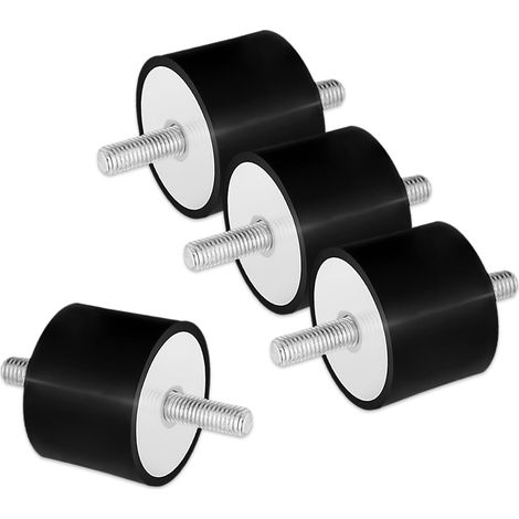 Silent bloc M8, 4 pièces Anti Vibration Silenbloc Caoutchouc (30 x 20) (1/5)