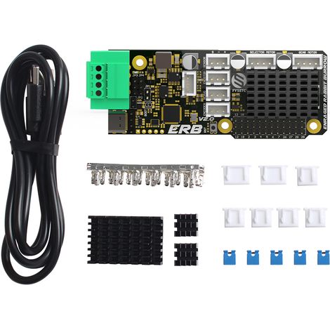 Carte mère ERB V2.0 avec pilotes TMC2209 intégrés, interface CANBUS et USB, compatible avec le distributeur de carottes Voro ERCF V2.0 Enraged Rabbit. (1/5)