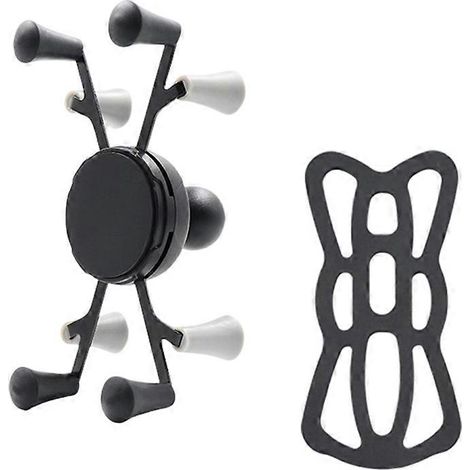 Support de téléphone et tablette pour voiture en forme de X avec pince à rotule de 2,5 cm (1 pouce), compatible avec iPad et poignée en X (1/5)