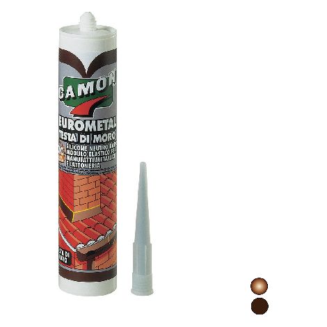 SILICONE NEUTRO EUROMETAL- Testa di moro - 280 ml- CAMON- pezzi 1