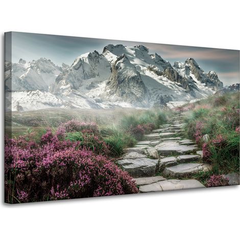 Leinwanddruck Natur Bergheide 100x60