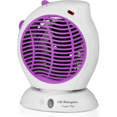 Calefactor Orbegozo FH 5580, control ajustable de temperatura, posición ventilador, 2 velocidades, 2000 W (1/5)