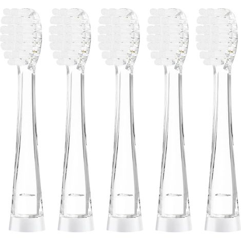 Lot de 5 Brosses de Rechange pour Enfants pour SG513/SG977/SGEK6/DT-K6, Enfants Têtes de Rechange 18-36 Mois  Têtes de brosse à dents électrique pour enfant (1/5)