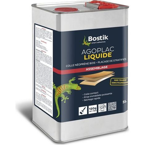BOSTIK Agoplac Colla liquida neoprenica - resistenza termica 80° - fusto da 5 L - 30604660
