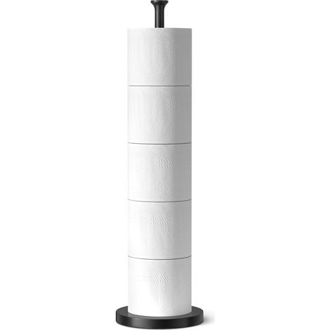 Support de Rouleau de Papier Toilette (avec Fonction de réserve), Support de Papier Toilette en Acier Inoxydable pour Le Stockage de Rouleaux de Rechange de Salle de Bain et de Toilette (1/5)