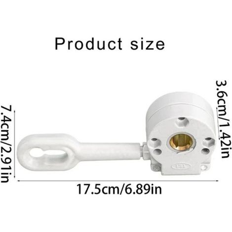 2X Mécanisme D'Engrenage Manuel pour Store Rétractable, Manivelle pour Store Rétractable, Assemblage D'Engrenages Portable en (1/5)