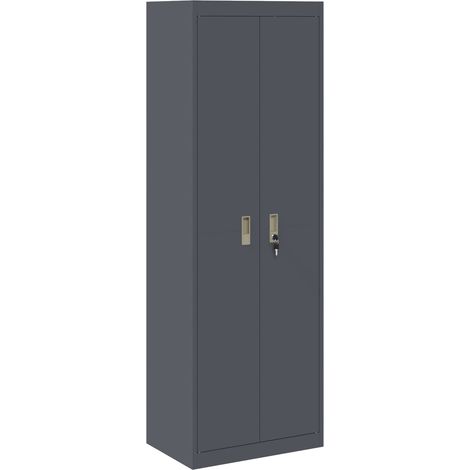 Aufbewahrungsschrank Anthrazit 60 x 40 x 180 cm Stahl vidaXL