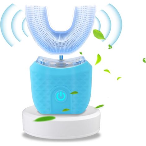 2025 - Brosse à dents électrique ultrasonique, brosse à dents automatique en forme de U pour adultes 360-AquaForge