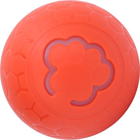 Balle interactive pour chien, en plastique résistant aux morsures, pour augmenter l'exercice de votre animal. Balle à roulement automatique intelligente pour chiens et chats, orange. (1/5)