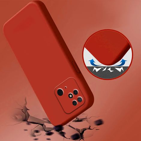 Hülle für Xiaomi Redmi 10C, Silikon Lite, rot (1/3)