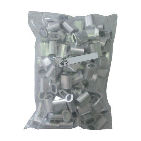 MORSETTO X FILO NYOFIL WORKIT - ALLUMINIO MM 3- 100 pezzi