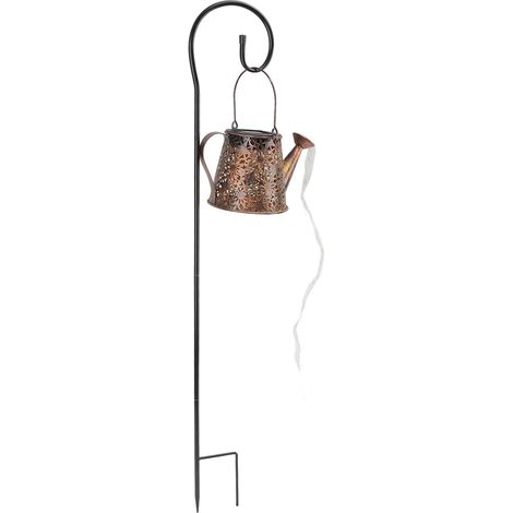 Lampes solaires pour arrosoir d'extérieur, décorations solaires de jardin, lampe rétro en métal pour terrasse, pelouse, allée (1/5)