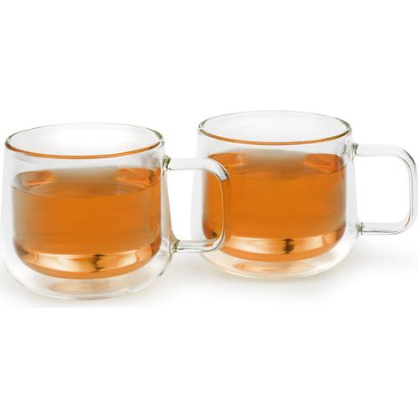 Bredemeijer Set de 2 Gläser de Tee de doppelwandig de mit 290 ml de Fassungsvermögen, thetea bleibt länger heiß