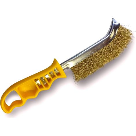 Brosse à main métallique convexe Modèle SKRIB - A l'unité - Laiton
