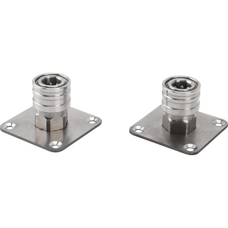 Lot de 2 supports pour canon à mousse de nettoyeur haute pression, raccord rapide 1/4 pouce, en acier inoxydable, fixation murale (1/5)