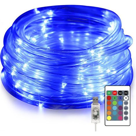 Guirlande lumineuse à tube flexible cuivré USB, 32 couleurs, commande par bouton, 5V. A1 (1/4)