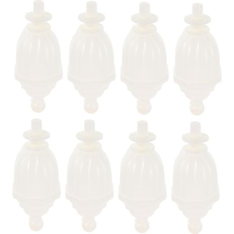 Lot de 8 sur-moustiquaires décoratives en plastique pour lit (1/5)