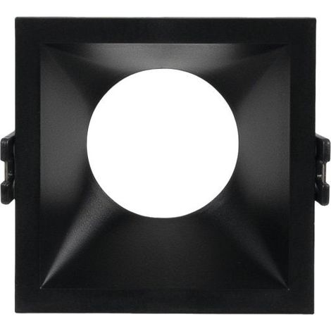 Aro Downlight Empotrable Cuadrado - Bajo UGR - Corte 75 X 75mm - Negro (1/5)