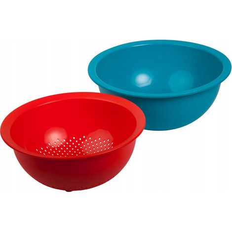 Juego de bol y colador de cocina Rotho Caruba (1/3)
