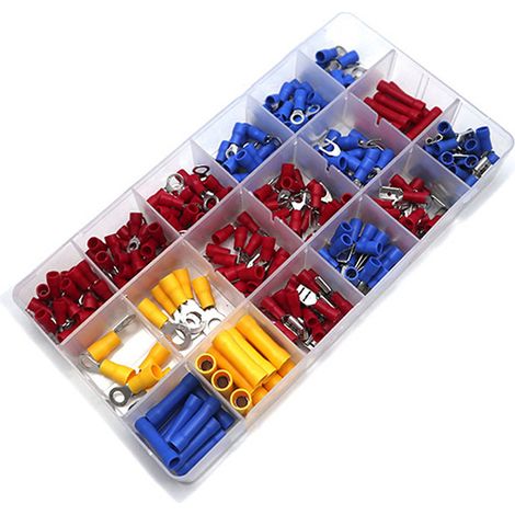 Kit de 300 bornes de raccordement étanches, cosse à sertir isolée, boîte de jonction étanche, lot de connecteurs électriques résistants à l'eau (1/5)