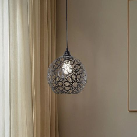 [GEBRAUCHT] B-Ware Opviq Fellini Hängelampe Pendelleuchte Mr 785 Lampe 1 Flammig ø 25cm Schwarz
