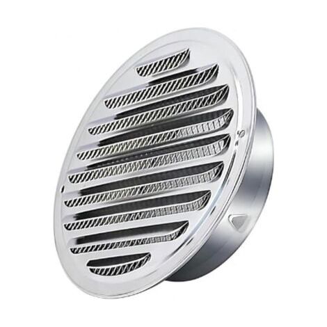 Acier Inoxydable Rond Grille de Ventilation de Tuyau D'échappement 150mm, Capot de Sortie D'air, Grille D'évacuation D'air Ronde, Hotte de Désenfumage Avec Moustiquaire (1/5)