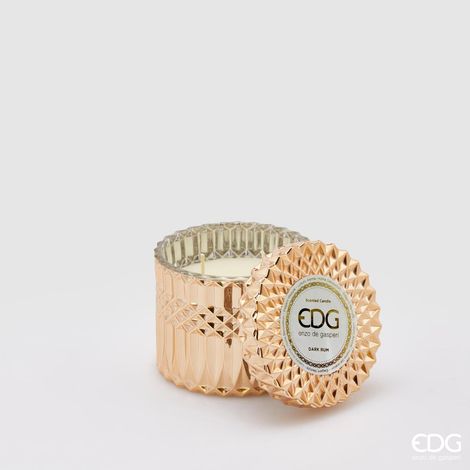 EDG Enzo De Gasperi Candela Crystal New + Scatola Regalo H10,5 D11 Dark Rum (1/3)