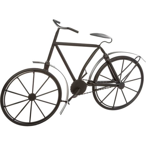 Décoration à poser Bicyclette en métal Noir H 27 cm - Atmosphera (1/2)
