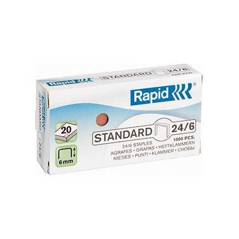 RAPID Heftklammer Rapid Standard 24/6 Rapid Heftgerät 20E 20EX Baby Ray E3 E12 E14 E15 E26 E28 EcoSerie F16 F18 F30 FM20 FM22 Freeze K1 K2 K45 S1 S17 S27 S30 Ultimate NXT Ultimate NXT ICE Stahl verkup (1/2)