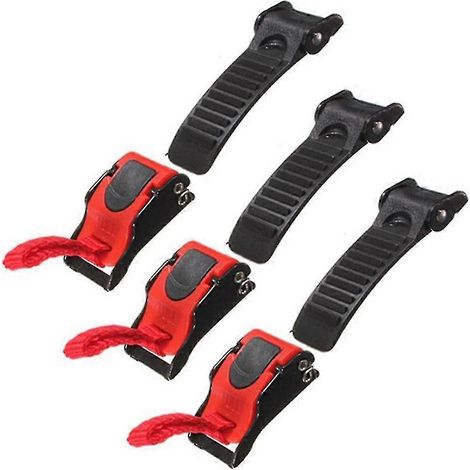 Lot de 3 clips de fixation rapide pour jugulaire de casque de moto en plastique (1/5)