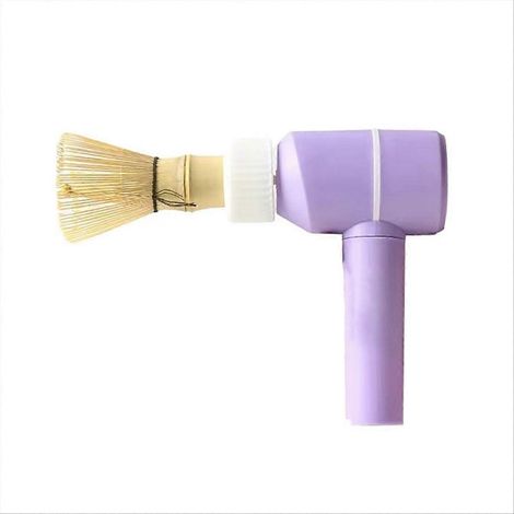 Brosse à matcha électrique silencieuse à trois vitesses, rechargeable par USB-C, avec brosse en bambou incluse (1/5)